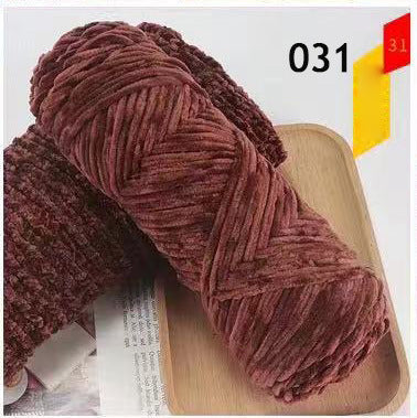 100g Chenille Velvet Thick Yarn Ball for Hats, Scarves, Sweaters, Crochet Shoes, DIY Knitting Materials, Hand Knitting