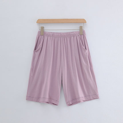 [Qingdao Jishuang Knitting] Women's Mulberry Silk Homewear Shorts Pajamas Modal Thin Pajamas Five-Point Pants Summer