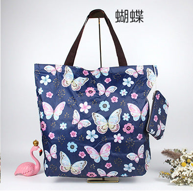 Water-Repellent Oxford Cloth Shopping Bag Foldableable Environmentally Friendly Bag Large Capacity Supermarket Grocery Shopping Bag Satchel Bag Handbag