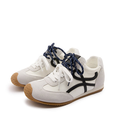 Women's Versatile Lightweight Soft-Soled Genuine Leather Training Shoes with Internal Height Increase, 2025 Summer New Sports Casual Women's Shoes