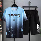 TAR Blue Gradient Splash Ink-suit / M
