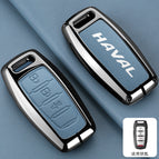 [haval a model 3-button speaker] double-sided leather with pebbled blue