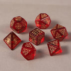 D4 side dice / 【h01】k9 red glass