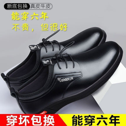 Summer genuine leather cowhide clearance men's shoes non-slip wear-resistant deodorant leisure leather shoes casual leather shoes