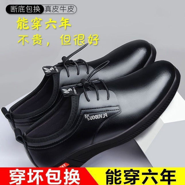 Summer genuine leather cowhide clearance men's shoes non-slip wear-resistant deodorant leisure leather shoes casual leather shoes