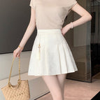 Apricot 2429 # Horse face skirt / Xl [with safety pants]