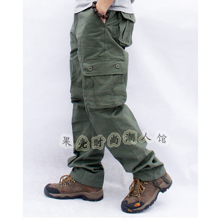 Strong Wear-Resistant Casual Caution Pants Straight Pants Work Pants Labor Protection Uniform Loose Plus Size Cotton Work Wear