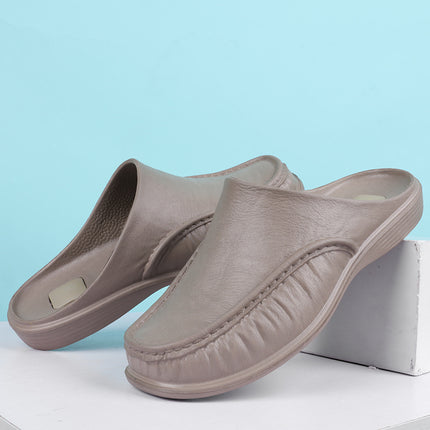 Cross-Border New Large Size Sandals for Summer Indoor and Outdoor Wear Home Men's Fashion Soft-Soled Half-Slippers Factory Direct Sales
