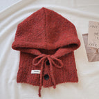 Balaclava curly hair red