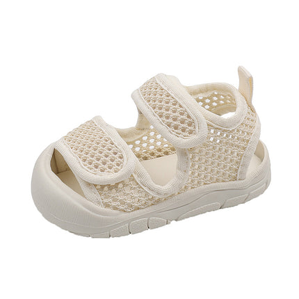 Summer 0-3 Years Old 2 Baby Sandals Soft Rubber Bottom Breathable Baby Shoes Mesh Hollow Baby Shoes