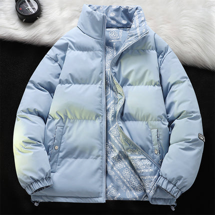 Men's Double-sided Cotton-padded Clothes 2024 Autumn and Winter Men's Cotton-padded Coat Casual Jacket Men's Thickened Warm Couple's Bread Clothes