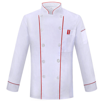 Wholesale Chef Clothes Short Sleeve Summer Clothes Chef Work Clothes Men's and Women's Restaurant Baking Kindergarten Canteen Kitchen Work Clothes