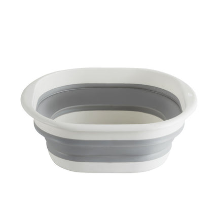 Portable Silicone Collapsible Washbasin Vegetable Washing Basin Student Dormitory Plastic Foot Soaking Foot Washing Basin Household Multi-purpose Basin