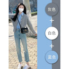 gray sweater / S