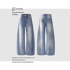 Retro denim blue [unisex style/can be worn by men and women] / XS