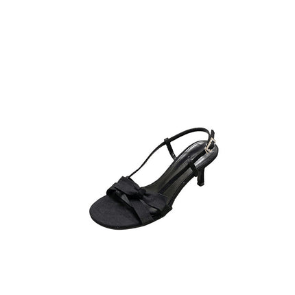 2025 Spring New European and American Fashion Stiletto High Heels, Slim and Sexy Open-Toe Women's Sandals