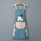 Little girl [hand wipe style] blue