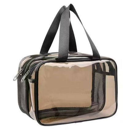 PVC Dry and Wet Separate Toiletry Bag Waterproof Cosmetic Bag Large Capacity Portable Storage Bag Bath Swimming Storage Bag