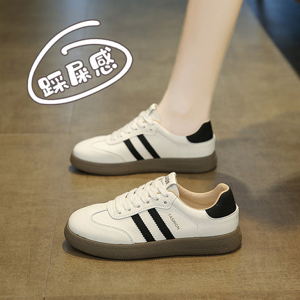 White Shoes for Women, Lightweight Soft Soles, Small Versatile Casual Moral Training Shoes, 2025 Spring New Popular Forrest Gump Sneakers