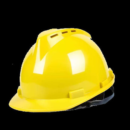 Safety Helmet for Men on Construction Sites, National Standard Abs Thickened Fiberglass Construction Leader Helmet with Printed Text for Protection