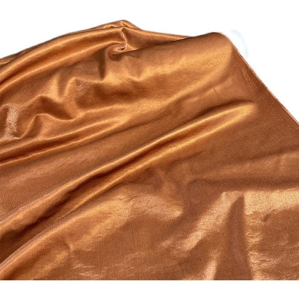 Solid color yarn-dyed sapphire green glossy glass Silk linen satin fabric Chinese style dress fabric