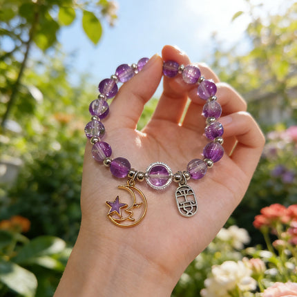 New Chinese-Style Ancient Beaded Elastic String Bracelet, Sweet Girl's Glass Bracelet, Night Market Stall, Cross-Border Live Broadcast Jewelry