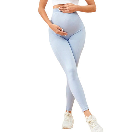 Spring and Autumn New High-Waisted Belly-Supporting Early Pregnancy Fashionable Quick-Drying Pilates Non-Constricting Long Pants Yoga Maternity Pants