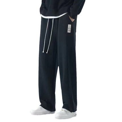 Tall Extended Pants Trendy Drawstring Joggers Spring and Autumn Casual Sports Pants Sweatpants 115cm Long Leg Pants