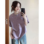 Washed purple solid color / M