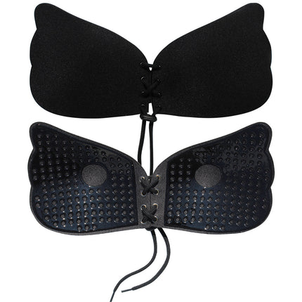Silicone Chest Stickers Small Chest Large Sling Women's Wedding Dress Invisible Bra Flat Chest Gathering Upper Bracing Thin Breast Stickers Wholesale
