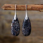 Black silver ear hook
