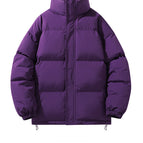1266 solid color cotton clothing-dark purple / S