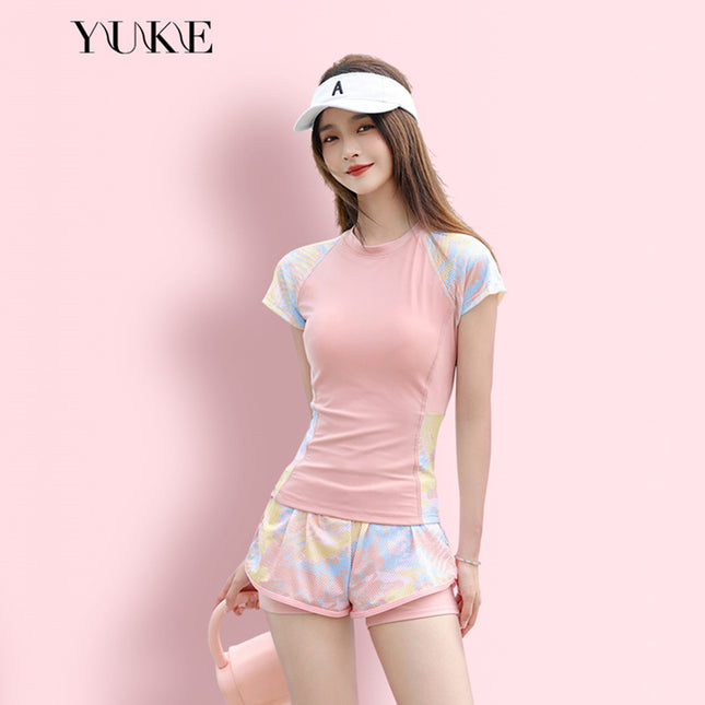 Women's Swimsuit for Hot Springs, Slimming and Tummy-Concealing, 2026 New Model, Two-Piece, Conservative, Student Professional Sports Square-Leg Swimwear