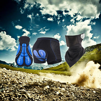 New Cycling Underwear Men's and Women's Thickened Silicone Mountain Cycling Pants Quick-drying Road Bike Shorts Four Seasons Bike Suit