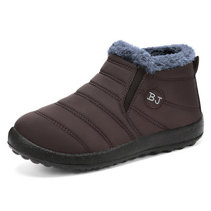 Cotton shoes winter new foreign trade couple snow boots fleece-lined thickened cotton boots polyurethane warm casual walking shoes