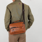 Khaki horizontal large bag