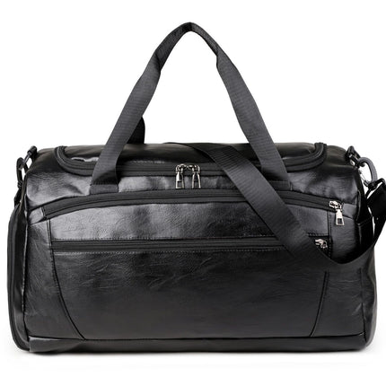 2025 Autumn and Winter New Pu Handheld Luggage Bag Men's Multi-Layer Short-Distance Travel Bag Dry and Wet Separation Sports Fitness Bag