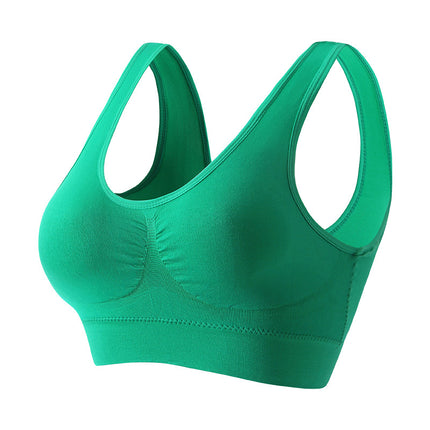 Bra Women's No Rings Sexy Gather Beautiful Back Yoga Vest plus size European and American Cushion Fitness Running Yoga Underwear