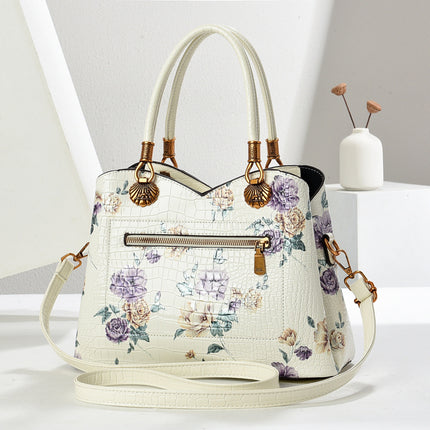 Bags Export Cross-Border 2025 New Fashion National Style Printed Bags Women's Versatile Satchel Versatile Shoulder Crossbody Bag