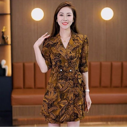 Fashionable Chinese Style Summer New Casual Short-Sleeve Set for Women, Trending on Live Broadcasts, 2025 New Stylish Two-Piece Set