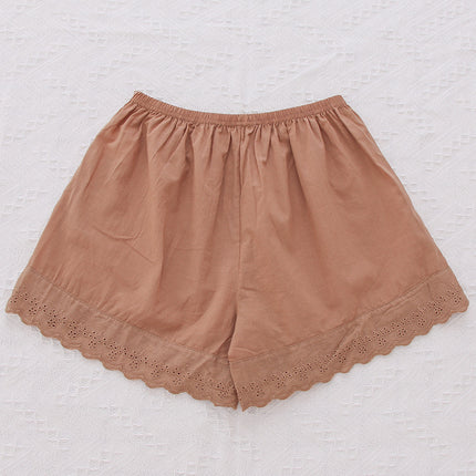 Summer new anti-light lace ice silk safety pants wholesale thin breathable solid color leggings three-point panties