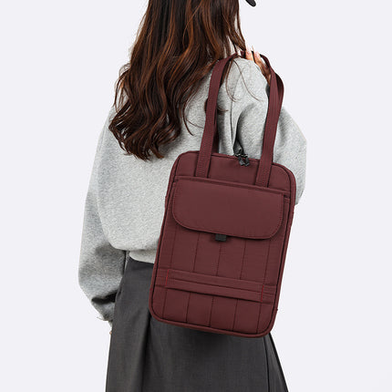 New Simple Vertical Tablet Bag Commuter Nylon iPad Handbag 15.6inch Satchel Laptop Bag