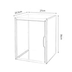 High section [no partition] transparent