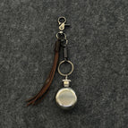 [brown] braided rope + round wine pot