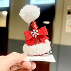 Lamb velvet three-dimensional hat clip-bow