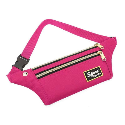 Waist Bag Men's and Women's Multi-functional New Embroidery Outdoor Sports Waterproof Thick Fashion Invisible Site Money Collection Mobile Phone Bag