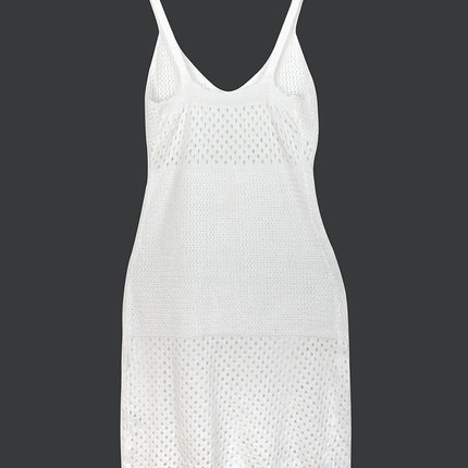 Foreign Trade Cross-border Europe, America and Amazon Source Manufacturers Knitted Long Hollow Suspender Slit dress Summer