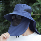Half brim-navy blue / Adjustable