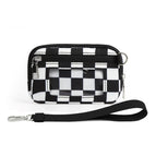 black and white plaid