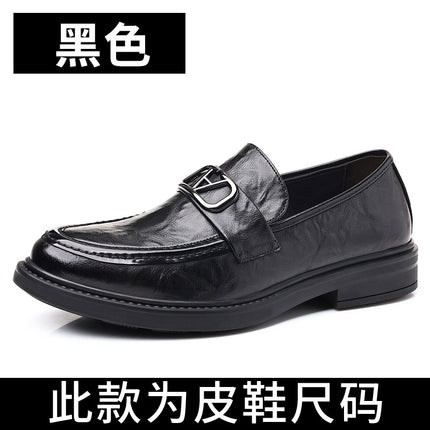 Men's Casual Leather Shoes 2026 New Versatile Trendy Fashion High-End Genuine Leather Business Work Shoes Loafers for Men